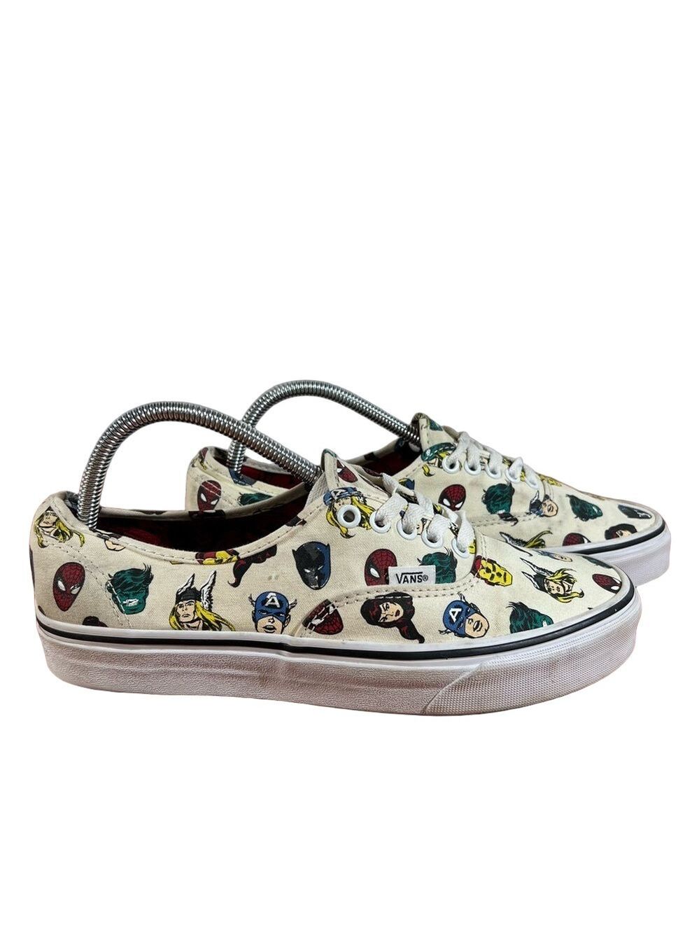 Vans Unisex x Authentic Marvel Heads Shoe Size 9 or 10.5 #416